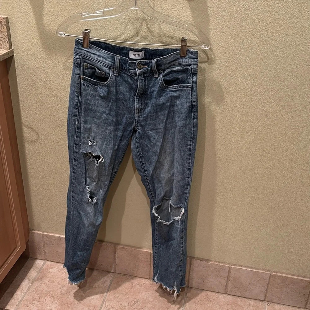 Pistola womans blue jeans